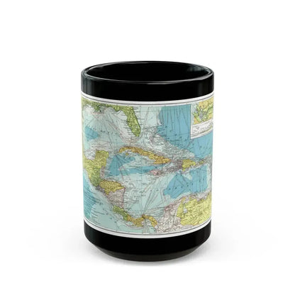 Central America (1913) (Map) Black Coffee Mug 15oz - Go Mug Yourself