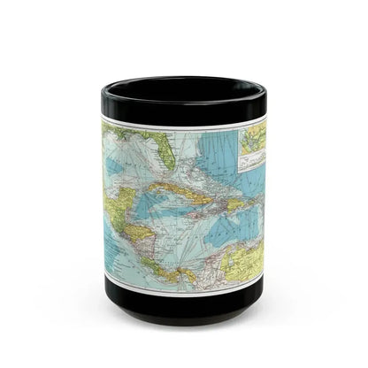 Central America (1913) (Map) Black Coffee Mug 15oz - Go Mug Yourself