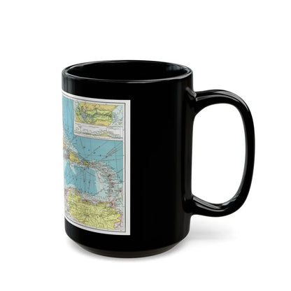 Central America (1913) (Map) Black Coffee Mug-Go Mug Yourself