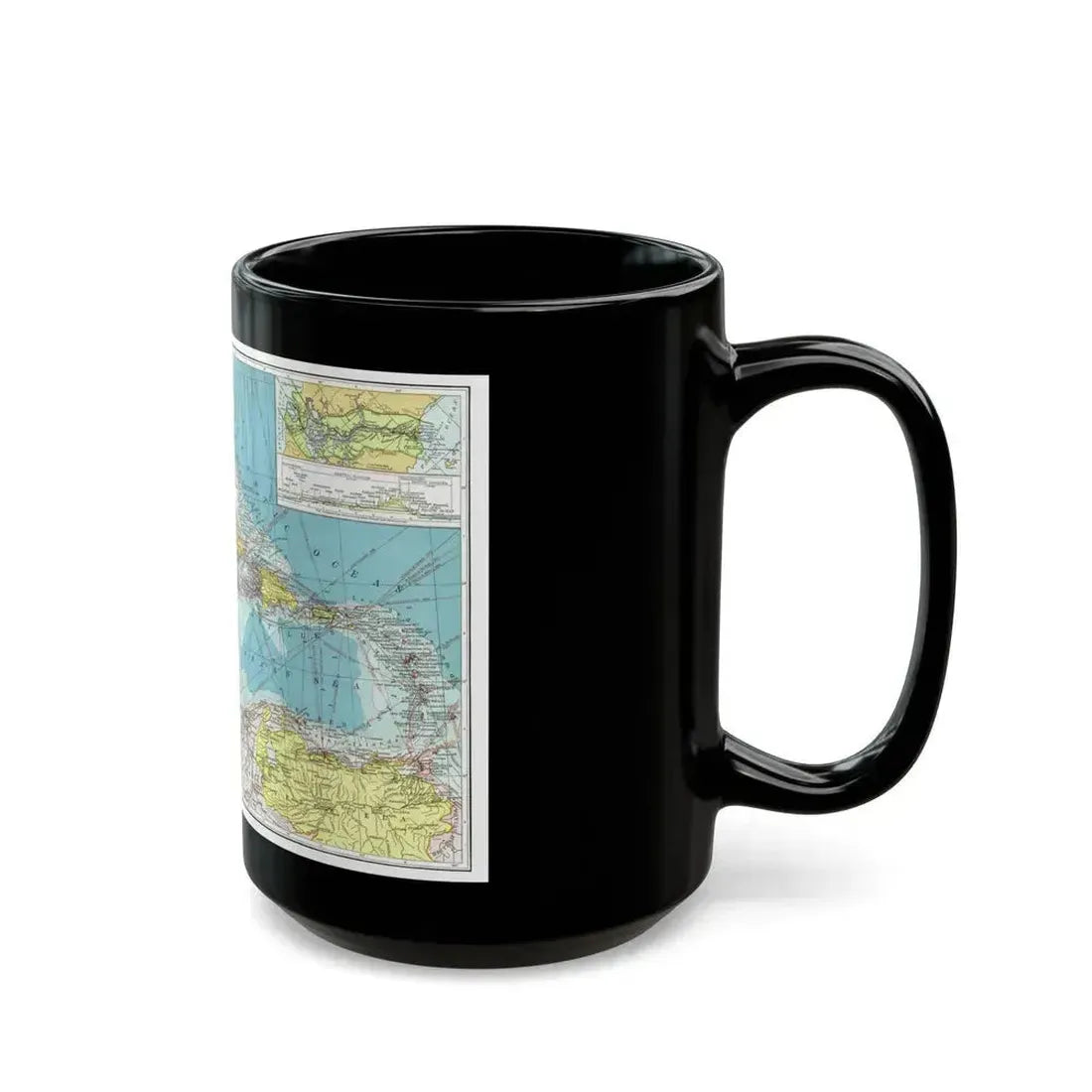 Central America (1913) (Map) Black Coffee Mug - Go Mug Yourself
