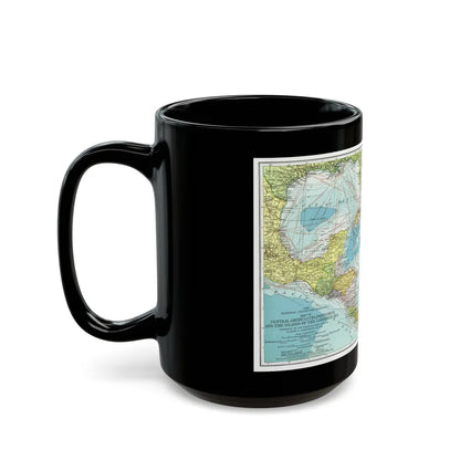 Central America (1913) (Map) Black Coffee Mug-Go Mug Yourself