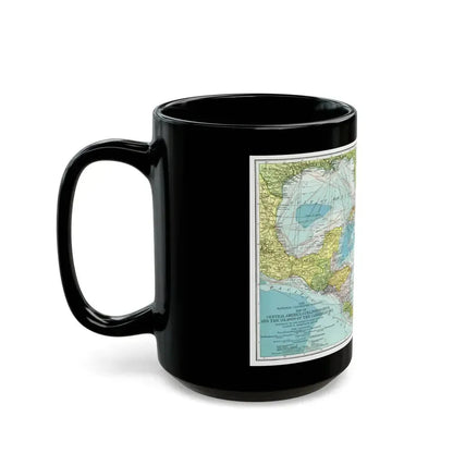 Central America (1913) (Map) Black Coffee Mug - Go Mug Yourself
