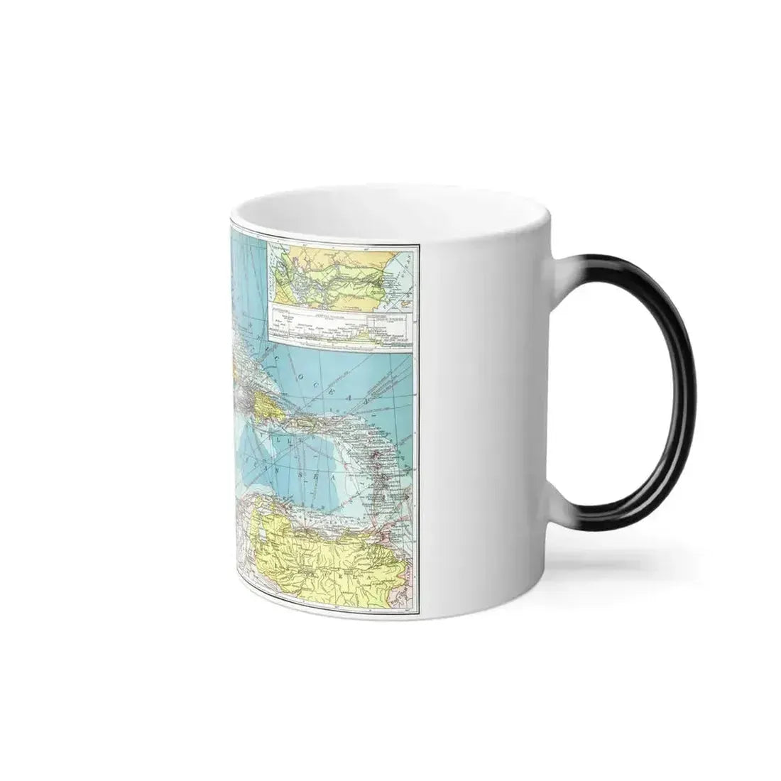 Central America (1913) (Map) Color Changing Mug 11oz - Go Mug Yourself