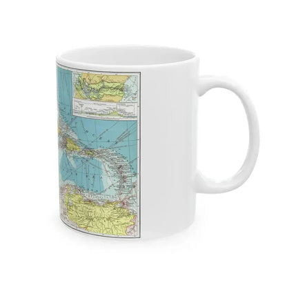Central America (1913) (Map) White Coffee Mug - Go Mug Yourself