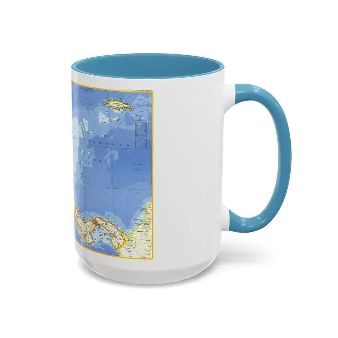 Central America (1973) (Map) Accent Coffee Mug - Go Mug Yourself