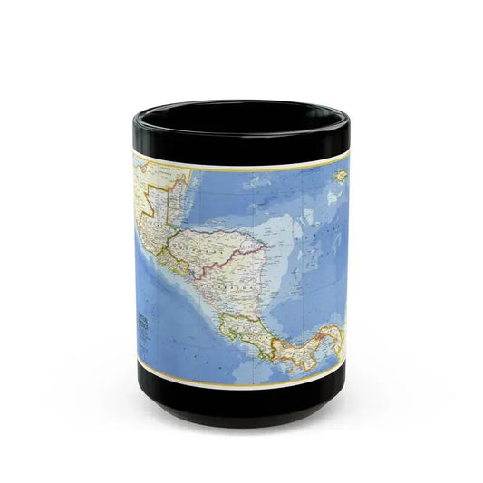Central America (1973) (Map) Black Coffee Mug 15oz - Go Mug Yourself