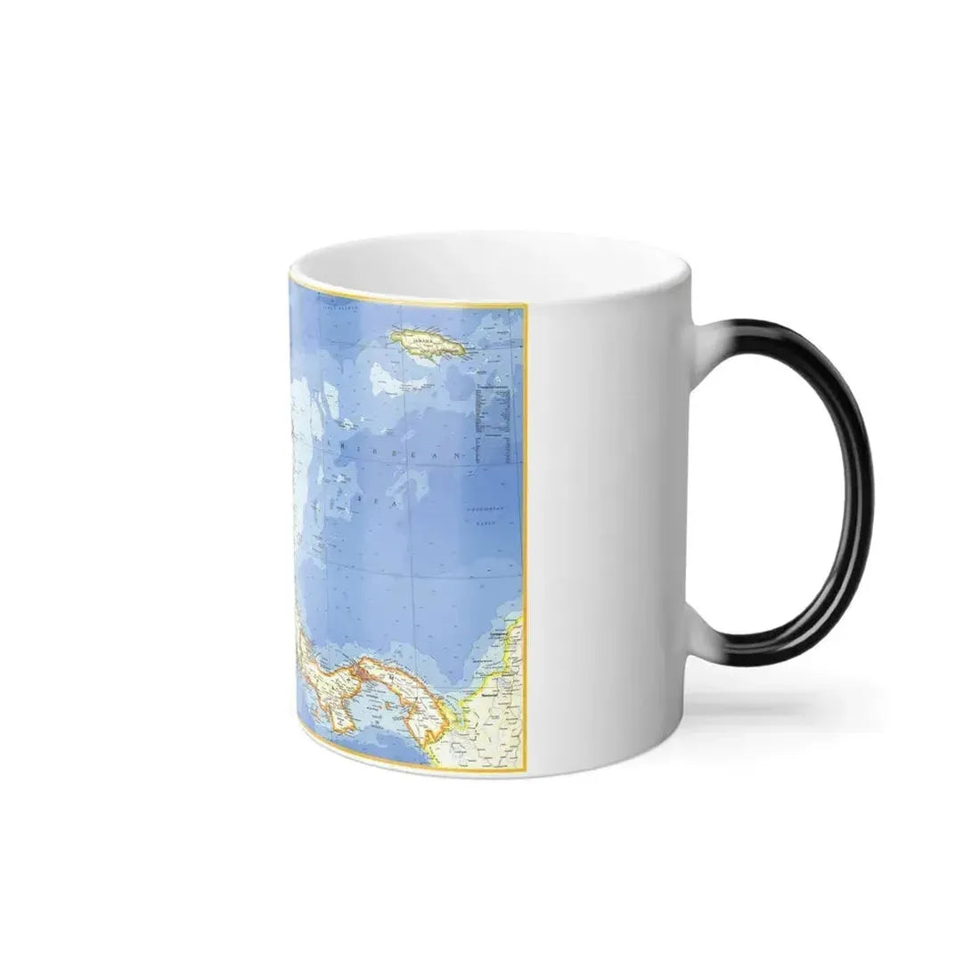 Central America (1973) (Map) Color Changing Mug 11oz - Go Mug Yourself