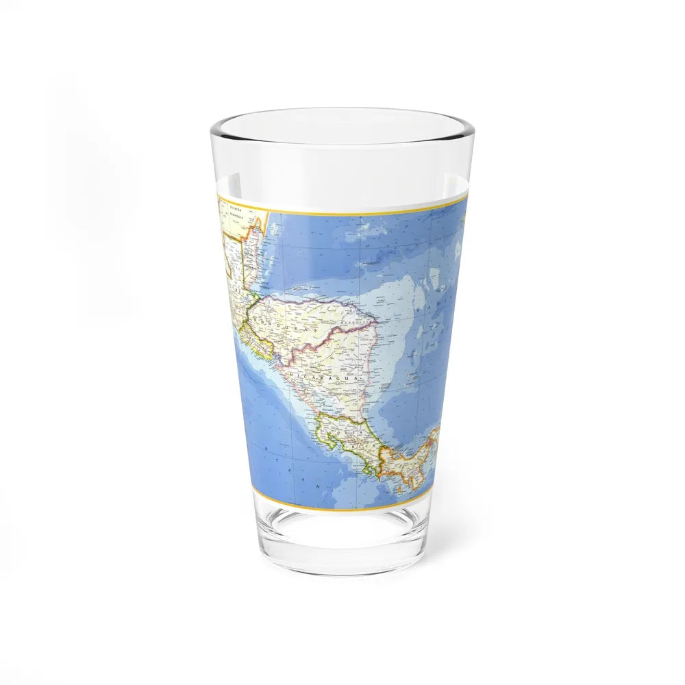 Central America (1973) (Map) Pint Glass 16oz-16oz-Go Mug Yourself