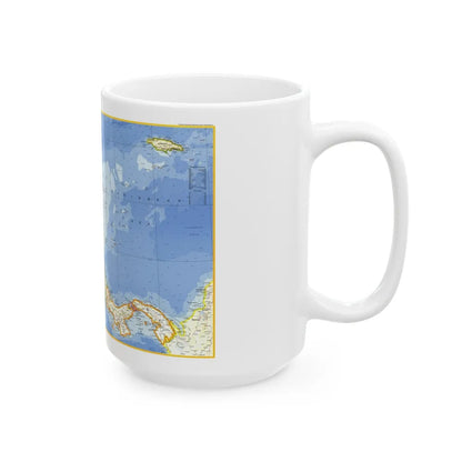 Central America (1973) (Map) White Coffee Mug-Go Mug Yourself