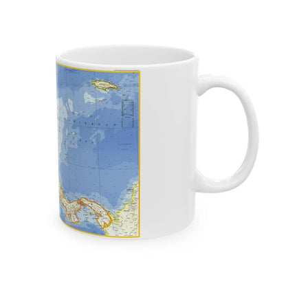 Central America (1973) (Map) White Coffee Mug-Go Mug Yourself