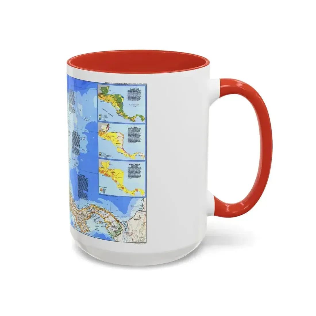 Central America (1986) (Map) Accent Coffee Mug - Go Mug Yourself
