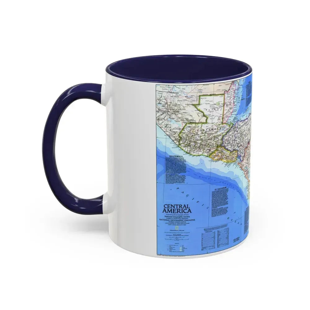 Central America (1986) (Map) Accent Coffee Mug - Go Mug Yourself