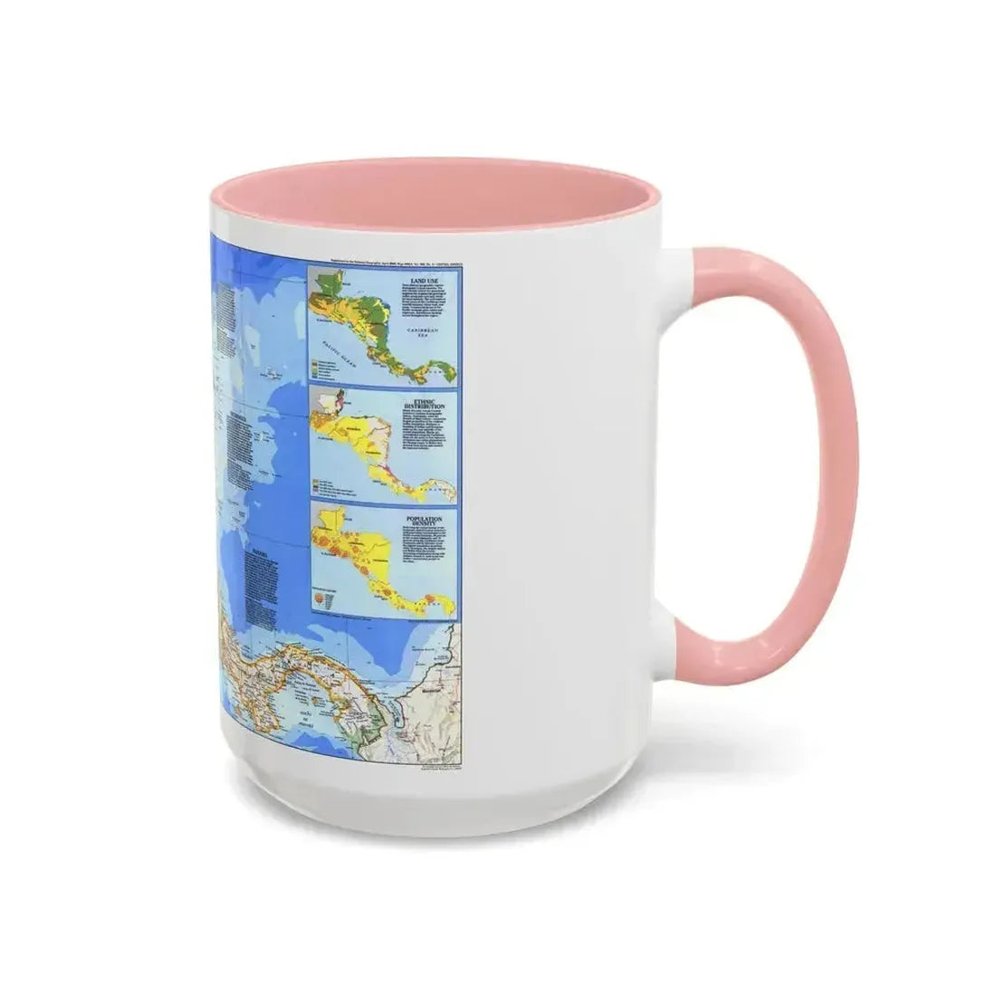 Central America (1986) (Map) Accent Coffee Mug - Go Mug Yourself