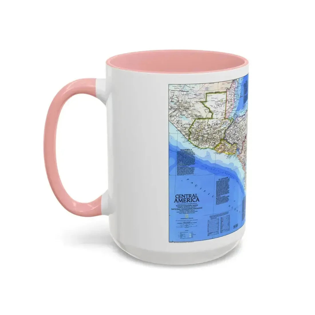 Central America (1986) (Map) Accent Coffee Mug - Go Mug Yourself