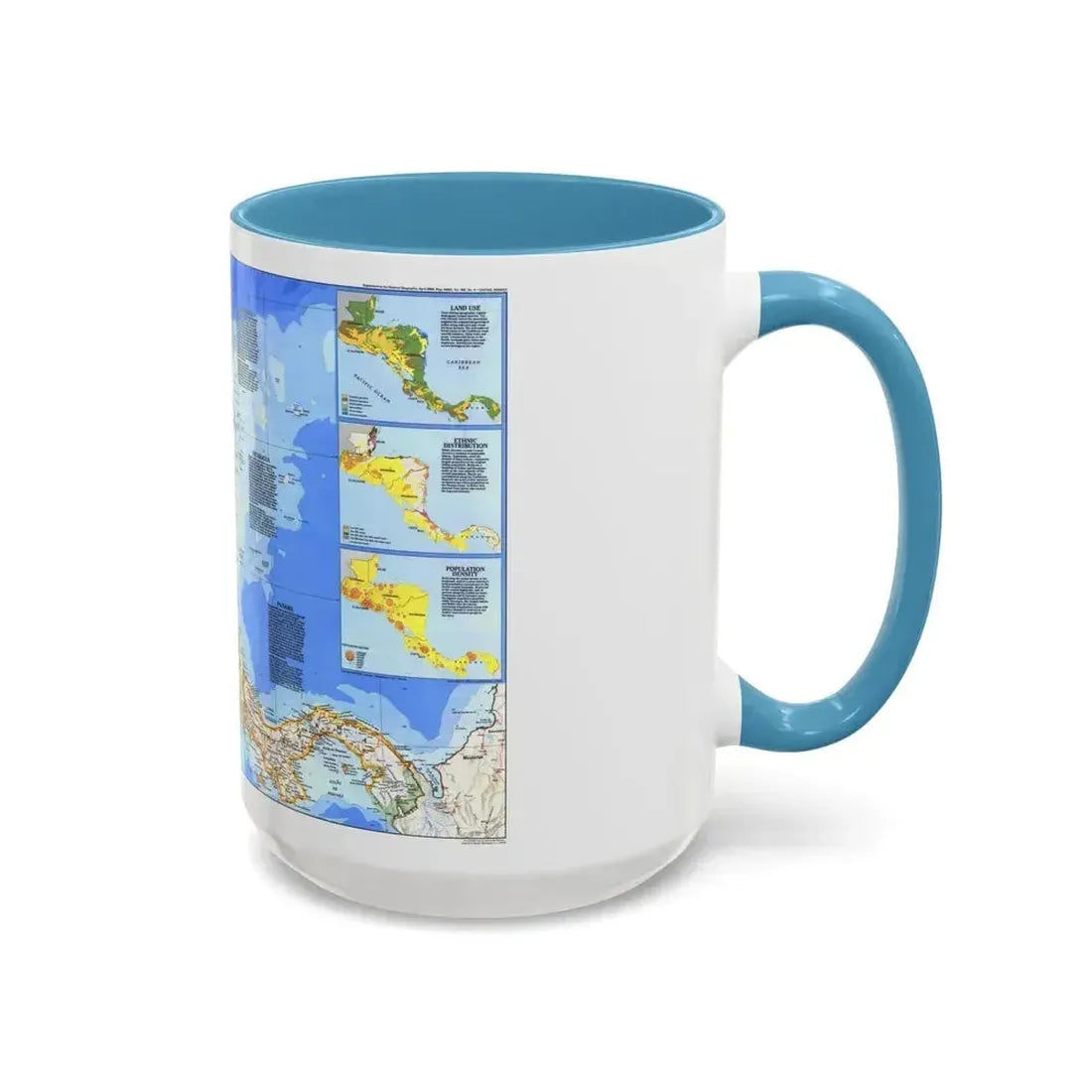Central America (1986) (Map) Accent Coffee Mug - Go Mug Yourself