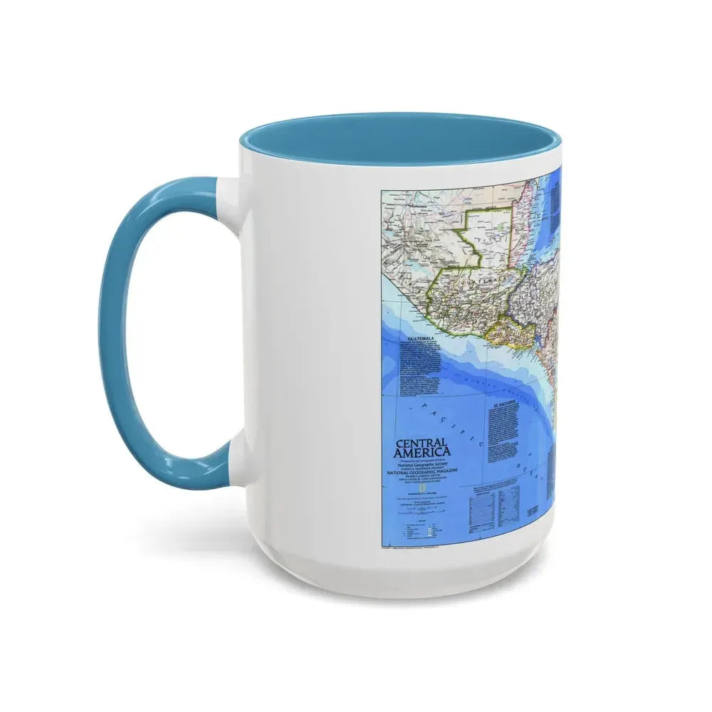 Central America (1986) (Map) Accent Coffee Mug - Go Mug Yourself
