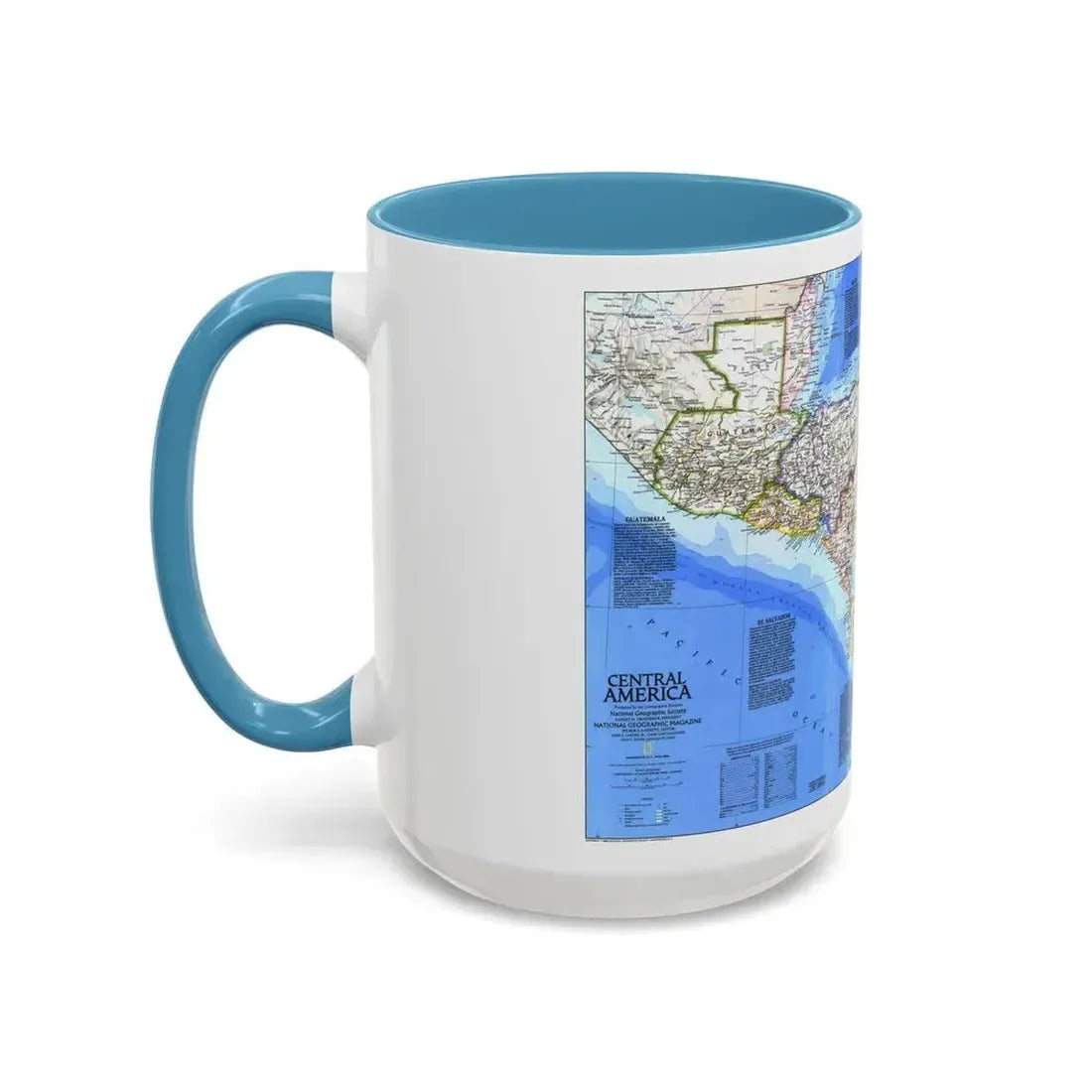 Central America (1986) (Map) Accent Coffee Mug - Go Mug Yourself