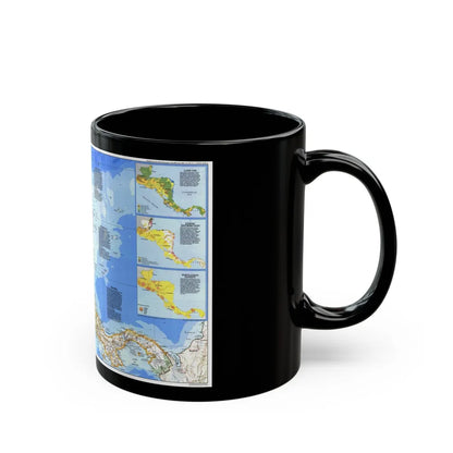 Central America (1986) (Map) Black Coffee Mug-Go Mug Yourself