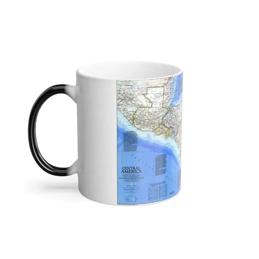 Central America (1986) (Map) Color Changing Mug 11oz - Go Mug Yourself