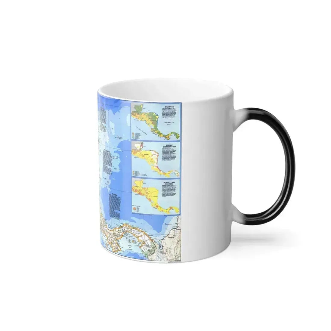 Central America (1986) (Map) Color Changing Mug 11oz - Go Mug Yourself