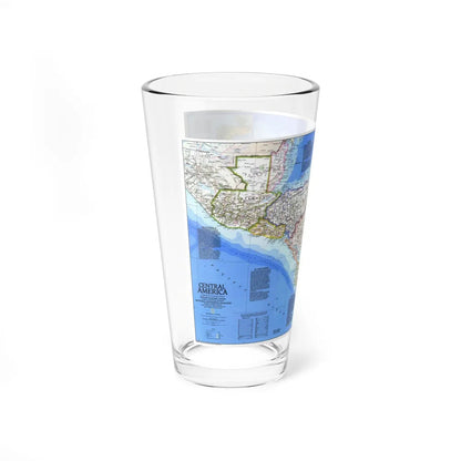 Central America (1986) (Map) Pint Glass 16oz-Go Mug Yourself