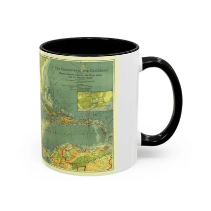 Central America and the West Indies (1922) (Map) Accent Coffee Mug - Go Mug Yourself