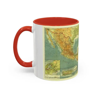 Central America and the West Indies (1922) (Map) Accent Coffee Mug - Go Mug Yourself