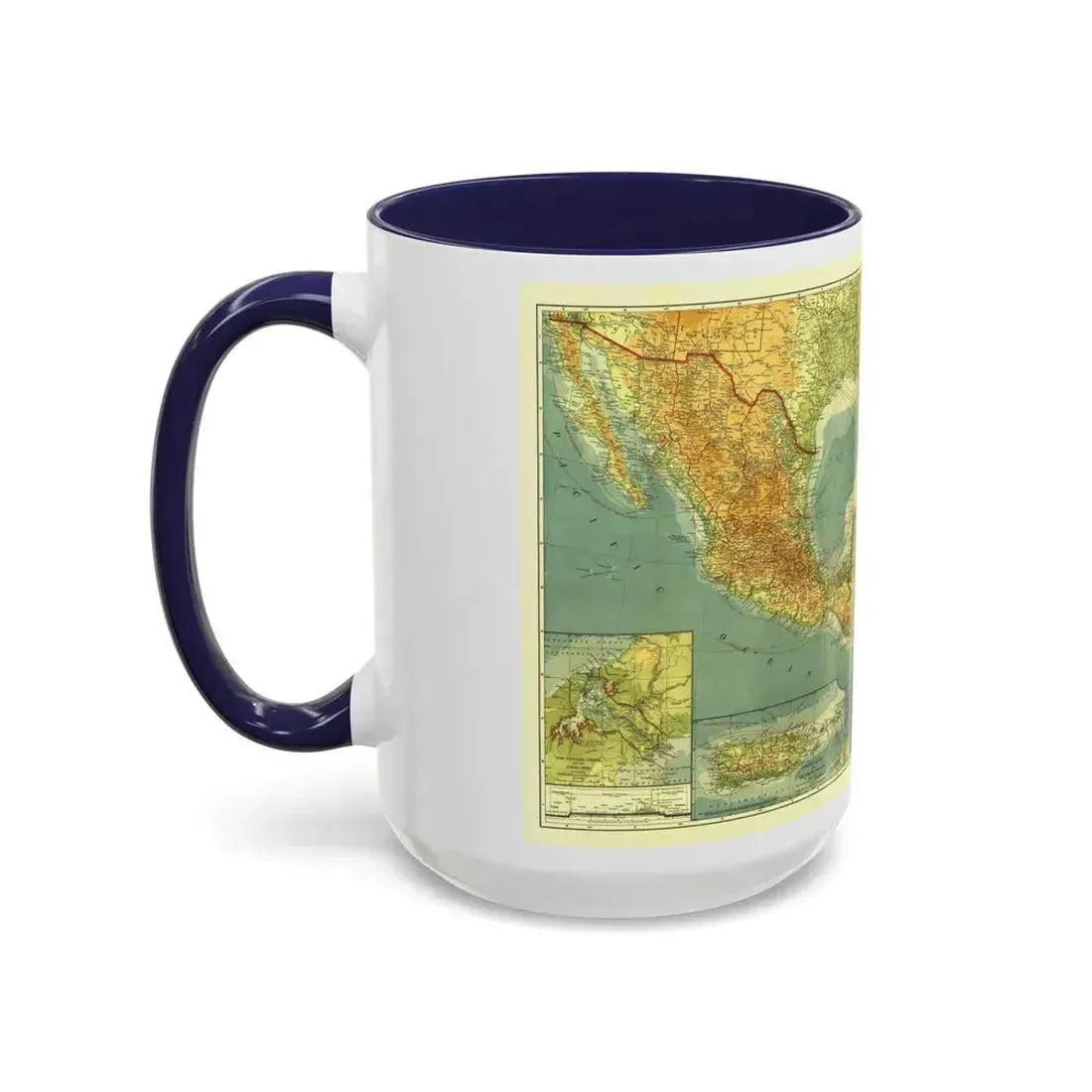 Central America and the West Indies (1922) (Map) Accent Coffee Mug - Go Mug Yourself