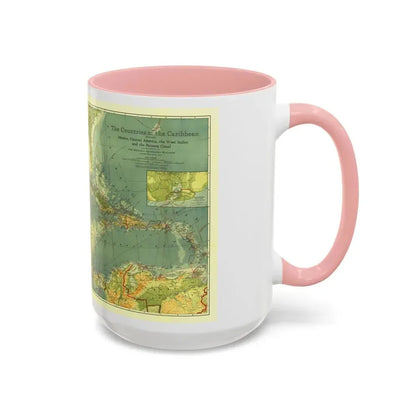 Central America and the West Indies (1922) (Map) Accent Coffee Mug - Go Mug Yourself