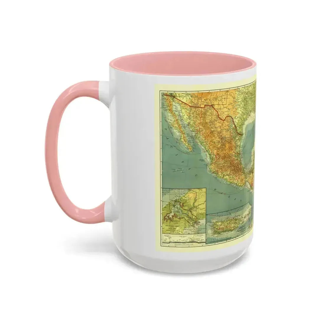 Central America and the West Indies (1922) (Map) Accent Coffee Mug - Go Mug Yourself