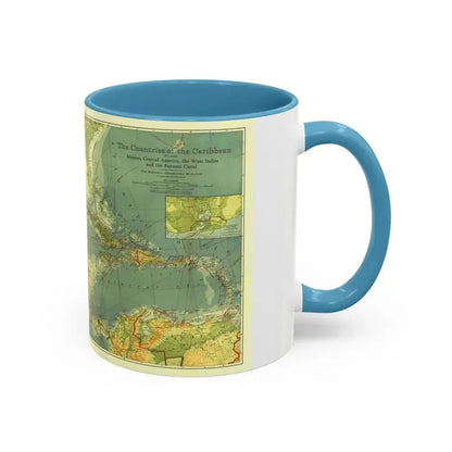 Central America and the West Indies (1922) (Map) Accent Coffee Mug - Go Mug Yourself