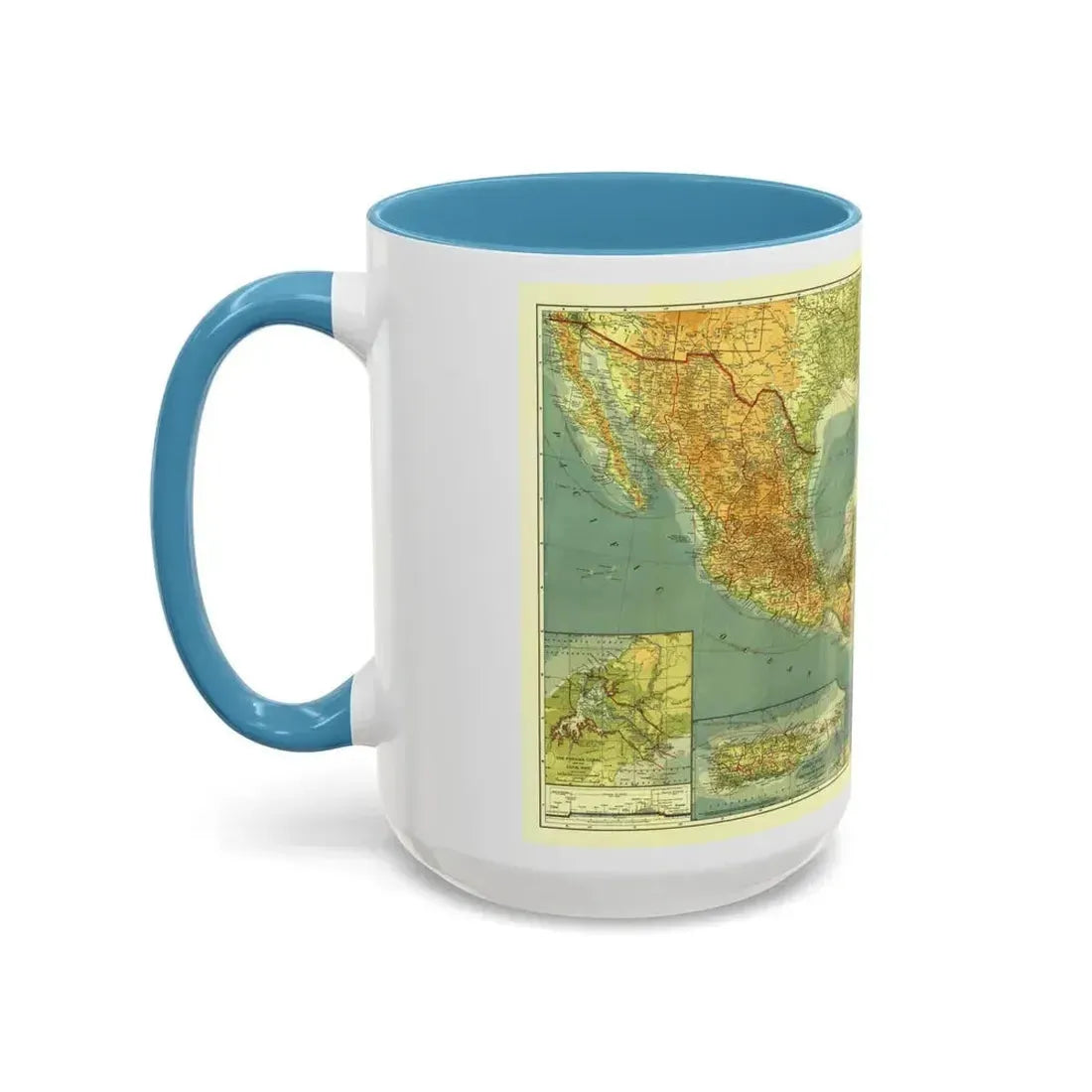 Central America and the West Indies (1922) (Map) Accent Coffee Mug - Go Mug Yourself