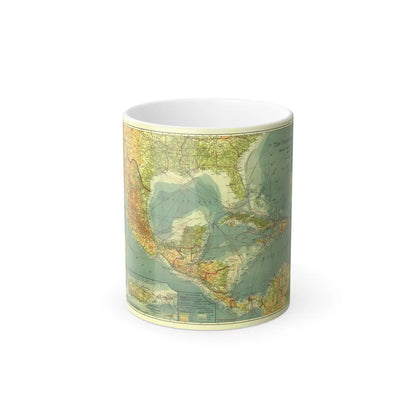 Central America and the West Indies (1922) (Map) Color Changing Mug 11oz-Go Mug Yourself