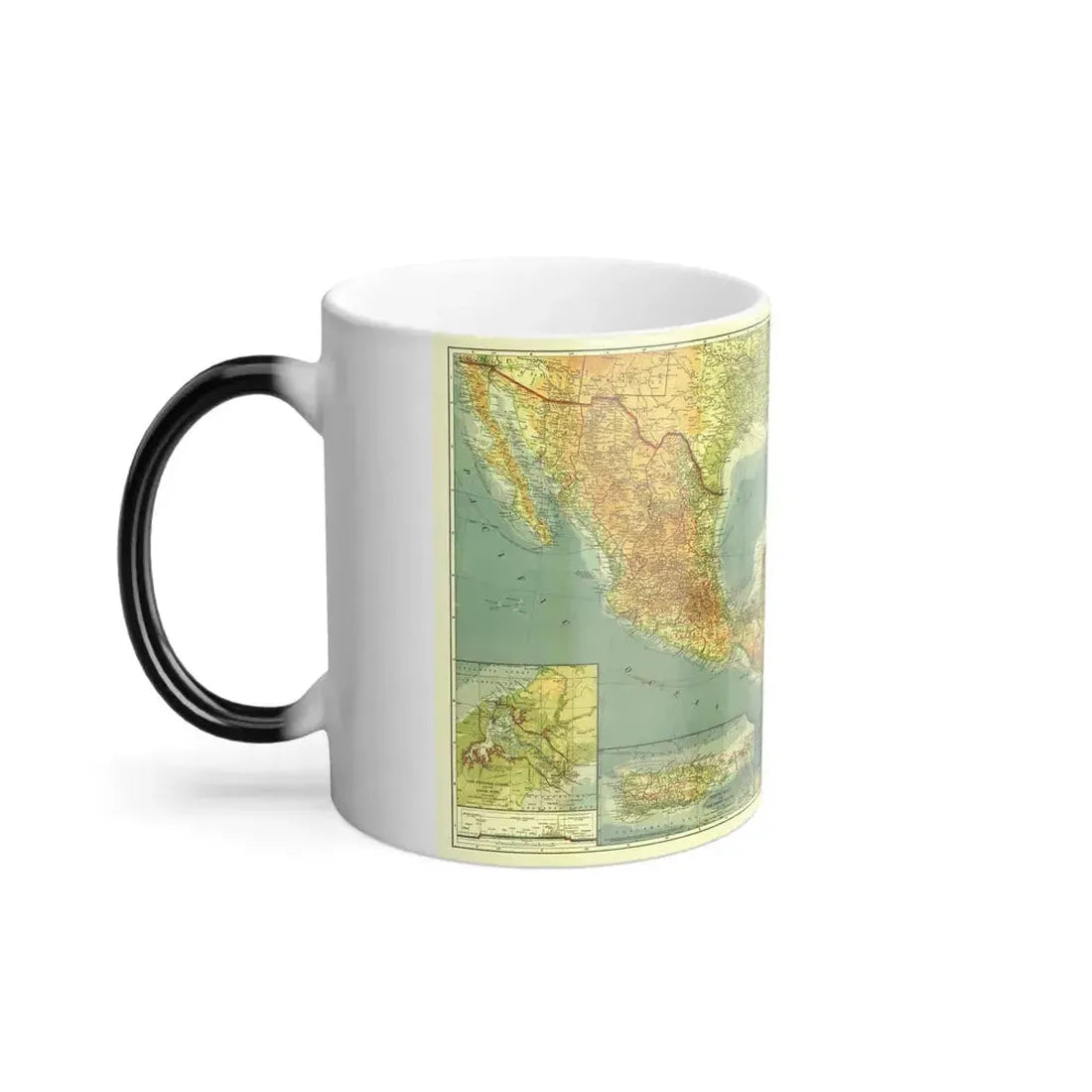 Central America and the West Indies (1922) (Map) Color Changing Mug 11oz - Go Mug Yourself