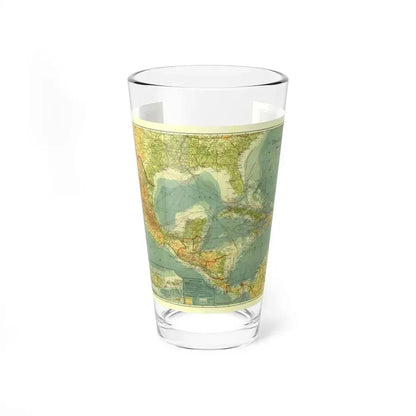 Central America and the West Indies (1922) (Map) Pint Glass 16oz 16oz - Go Mug Yourself