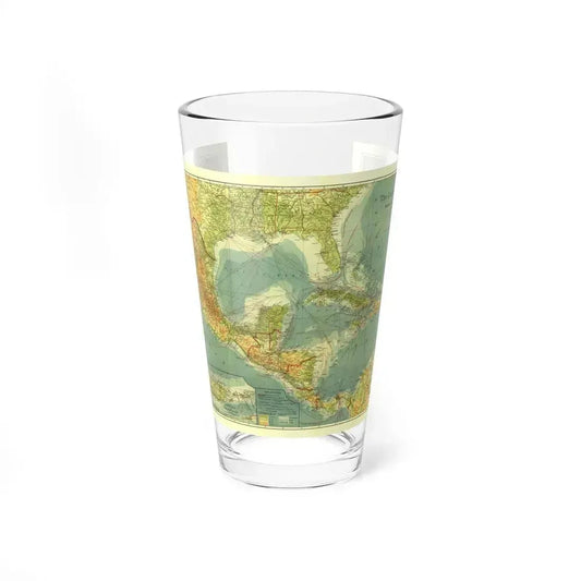 Central America and the West Indies (1922) (Map) Pint Glass 16oz 16oz - Go Mug Yourself