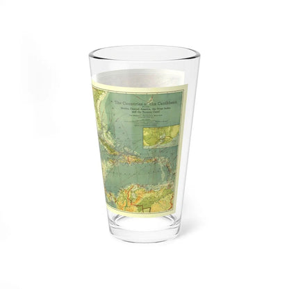 Central America and the West Indies (1922) (Map) Pint Glass 16oz-Go Mug Yourself