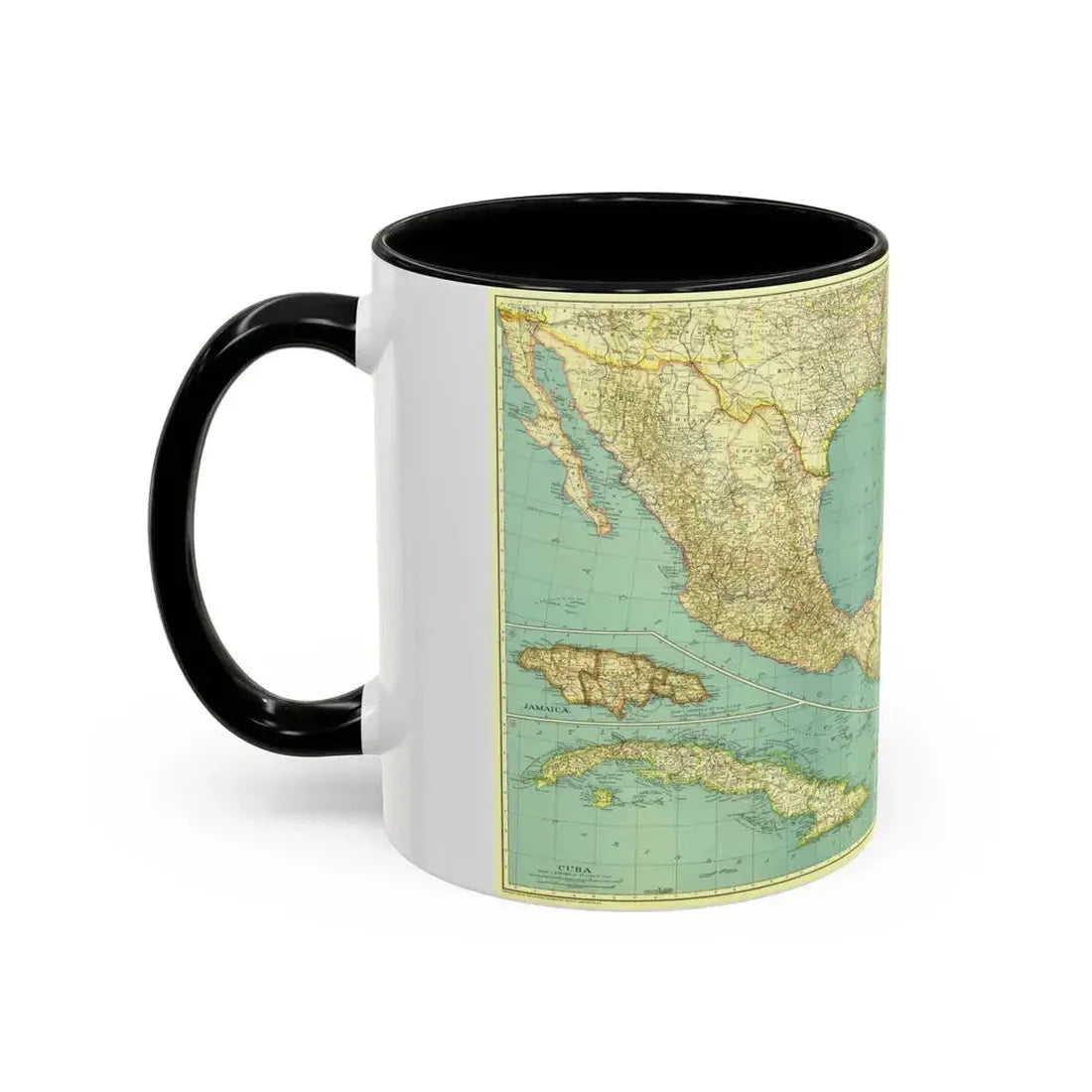 Central America and the West Indies (1934) (Map) Accent Coffee Mug - Go Mug Yourself