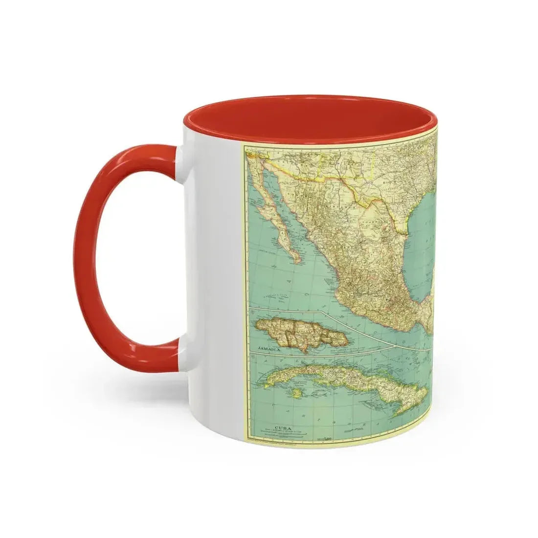Central America and the West Indies (1934) (Map) Accent Coffee Mug - Go Mug Yourself