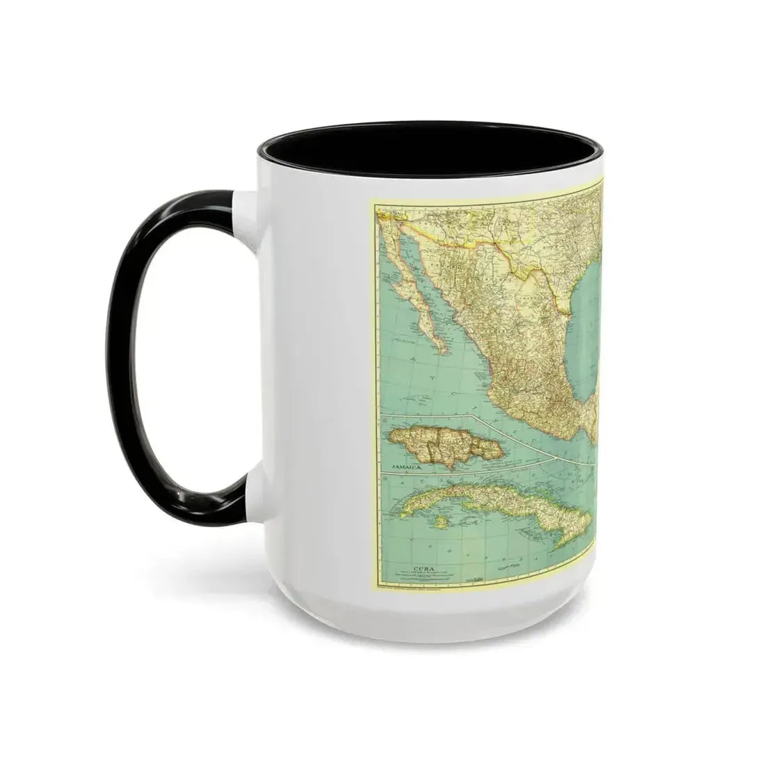 Central America and the West Indies (1934) (Map) Accent Coffee Mug - Go Mug Yourself