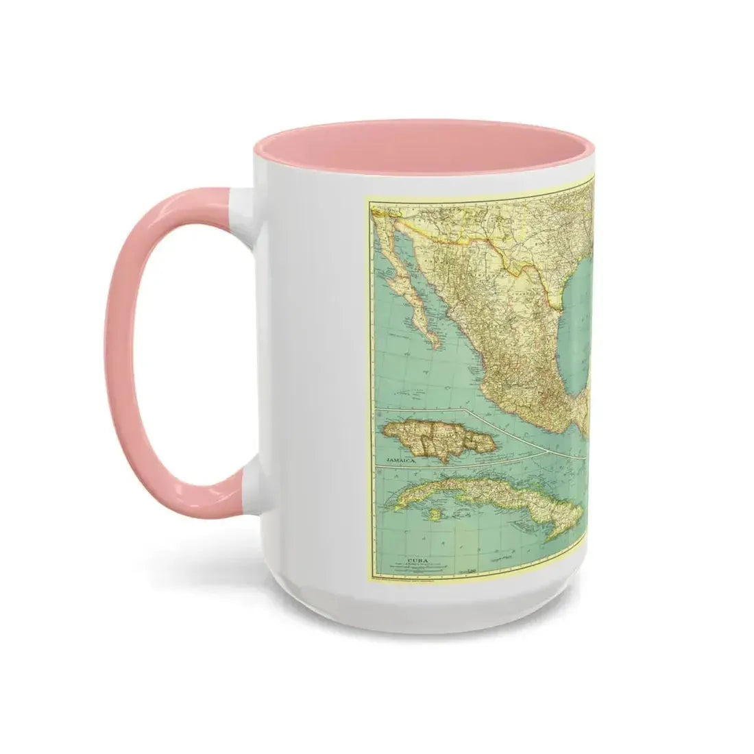 Central America and the West Indies (1934) (Map) Accent Coffee Mug - Go Mug Yourself