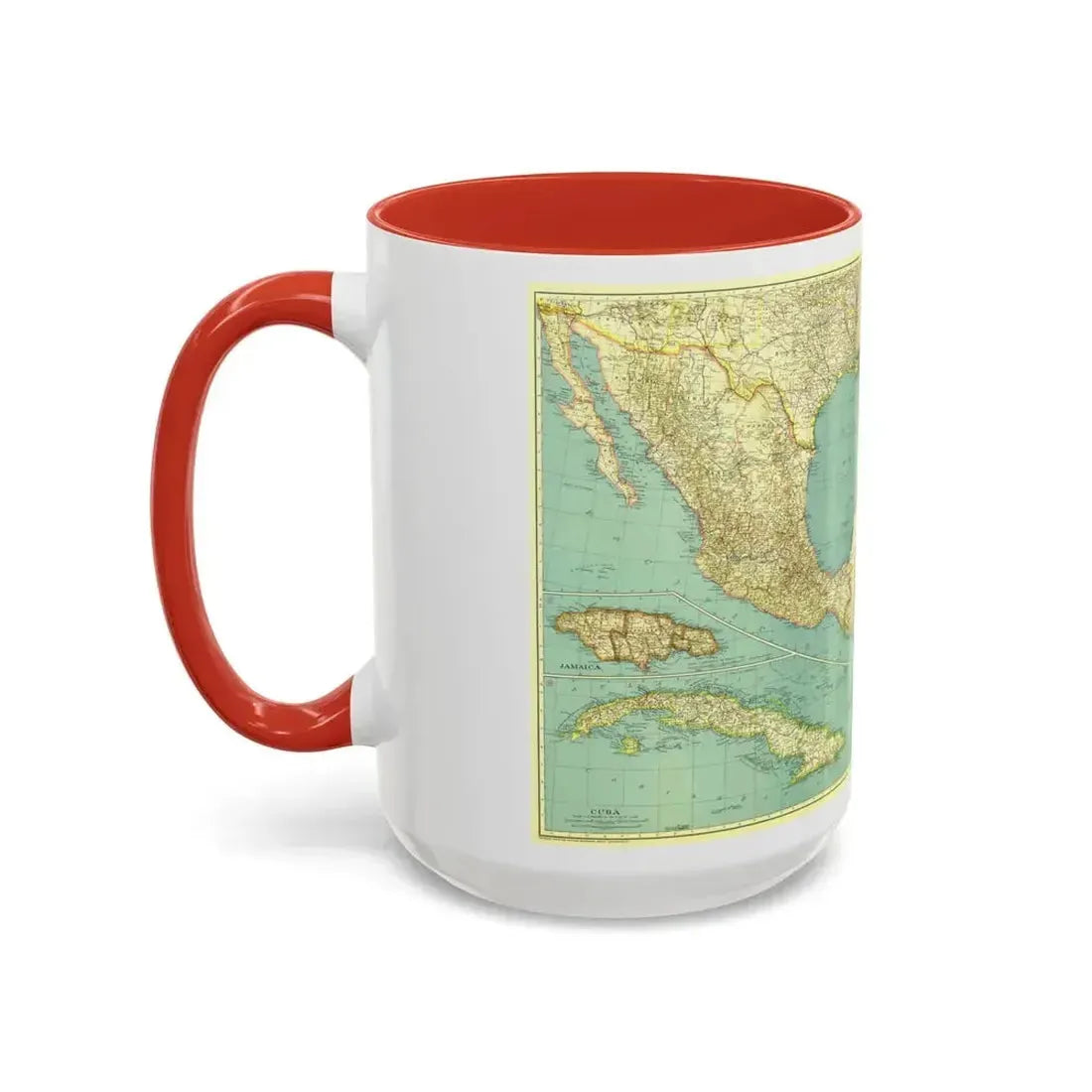 Central America and the West Indies (1934) (Map) Accent Coffee Mug - Go Mug Yourself