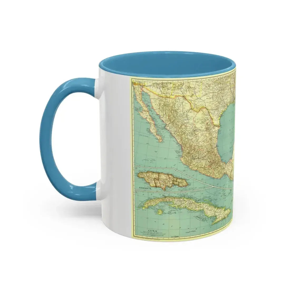 Central America and the West Indies (1934) (Map) Accent Coffee Mug - Go Mug Yourself
