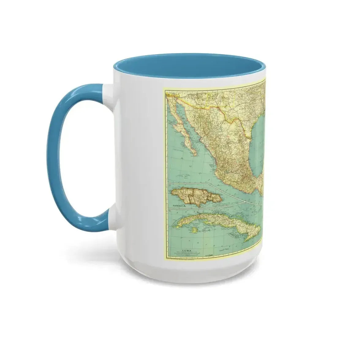 Central America and the West Indies (1934) (Map) Accent Coffee Mug - Go Mug Yourself