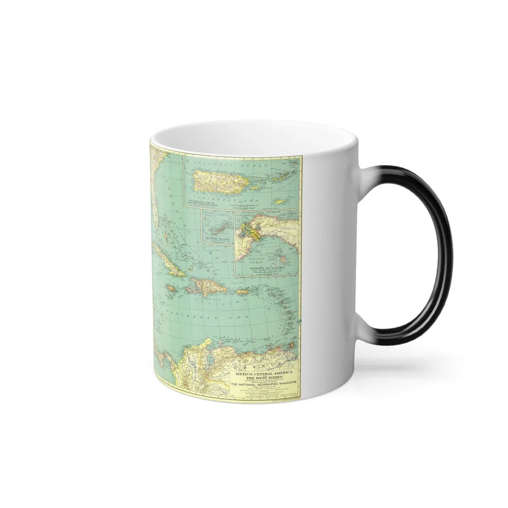 Central America and the West Indies (1934) (Map) Color Changing Mug 11oz-Go Mug Yourself