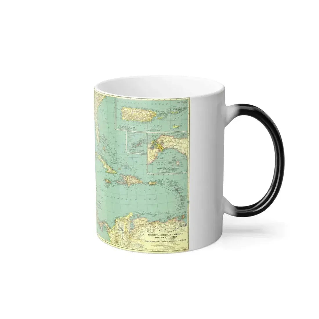 Central America and the West Indies (1934) (Map) Color Changing Mug 11oz - Go Mug Yourself