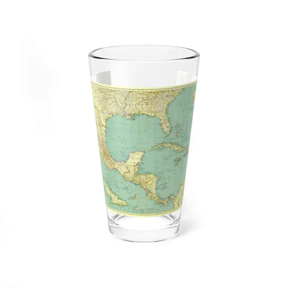 Central America and the West Indies (1934) (Map) Pint Glass 16oz 16oz - Go Mug Yourself