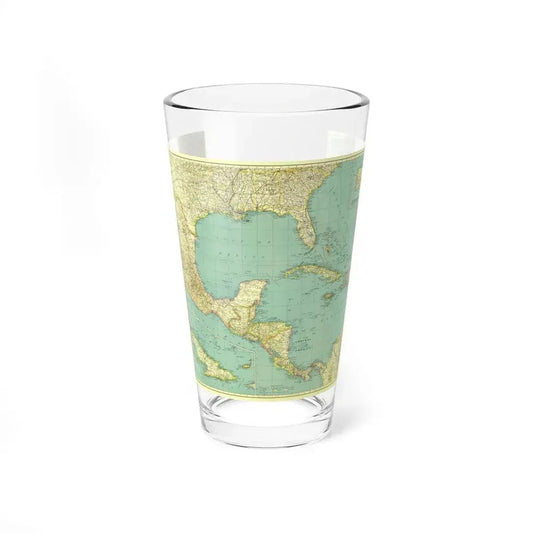 Central America and the West Indies (1934) (Map) Pint Glass 16oz 16oz - Go Mug Yourself