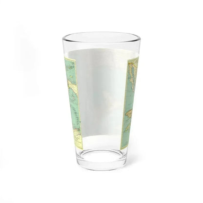 Central America and the West Indies (1934) (Map) Pint Glass 16oz - Go Mug Yourself