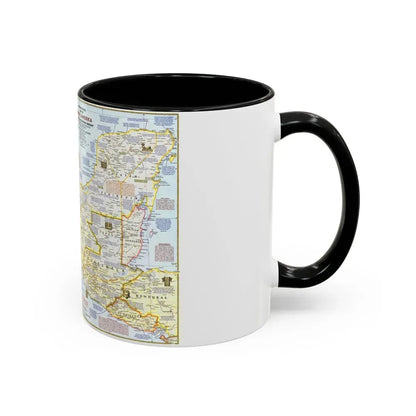 Central America - Archeological Map 1 (1968) (Map) Accent Coffee Mug - Go Mug Yourself